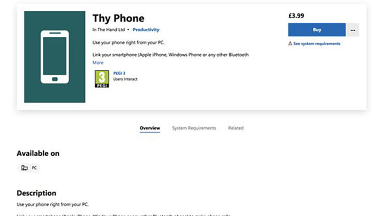 Aplikasi Thy Phone iPhone Windows 10