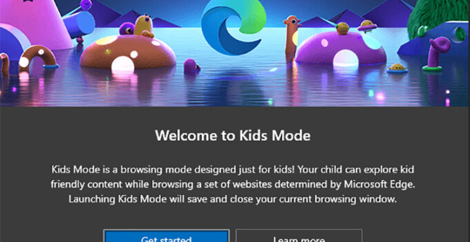 Browser Microsoft Edge Kids Mode