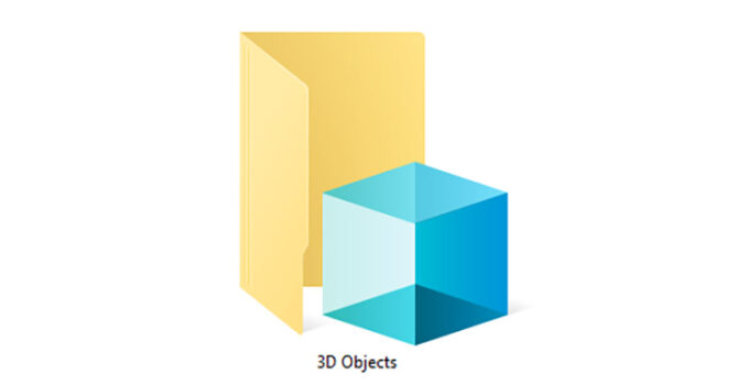 Folder Objek 3D Windows 10