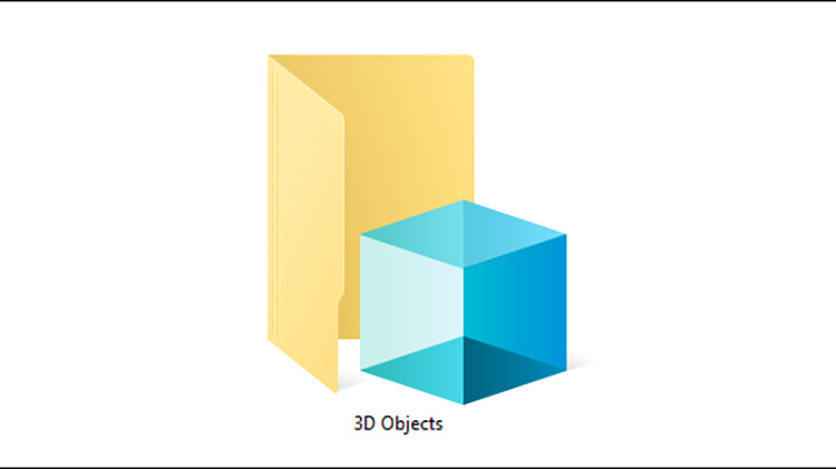 Folder Objek 3D Windows 10