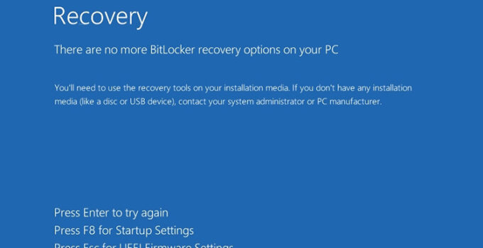 Pembaruan Keamanan KB4535680 Windows 10 BitLocker