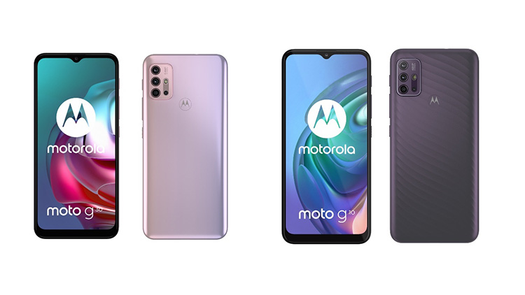 Smartphone Motorola Moto G30 dan G10