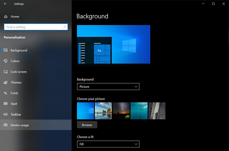 Windows 10 Device Usage