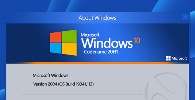 Windows 10 Versi 2004