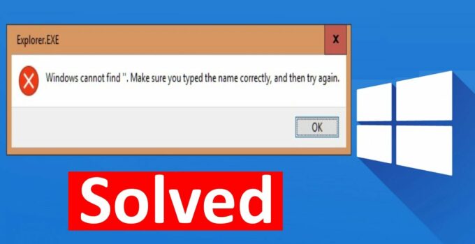 Cara Mengatasi Windows Cannot Find Make Sure You Typed The Name Correctly