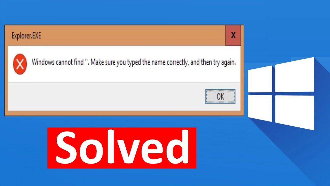 Cara Mengatasi Windows Cannot Find Make Sure You Typed The Name Correctly