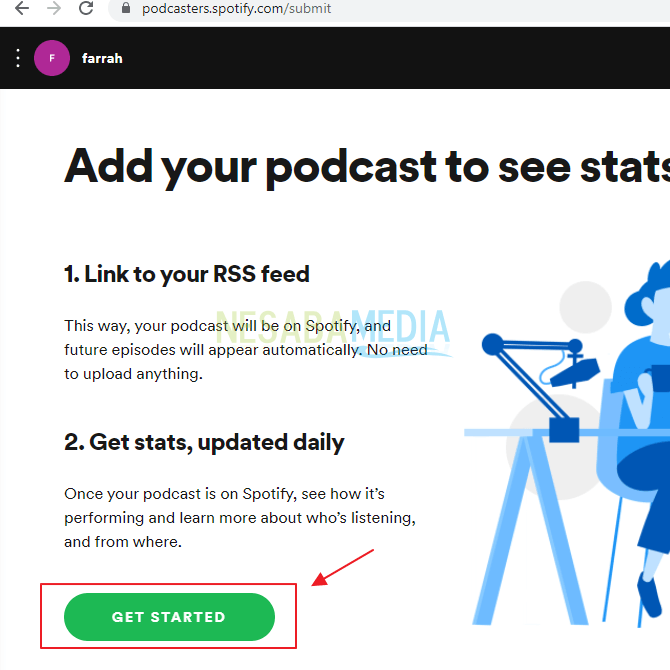 6. Cara Upload Podcast di Spotify