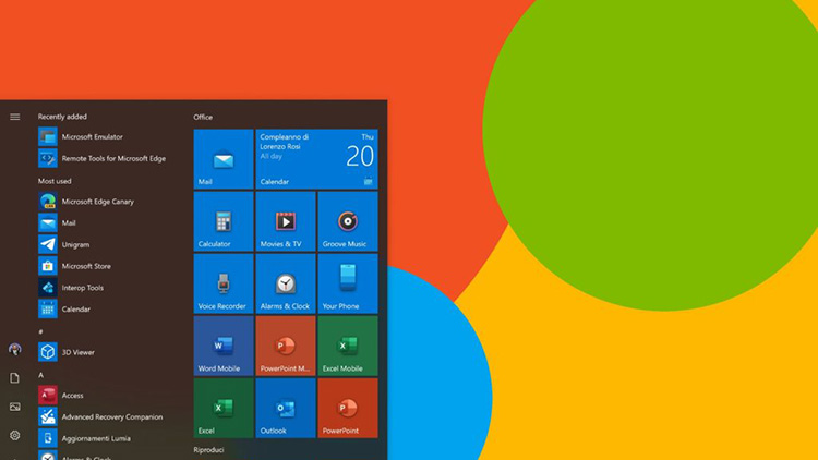 Ikon Sistem Windows 10 Yang Baru