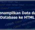 Cara Menampilkan Data dari Database ke HTML