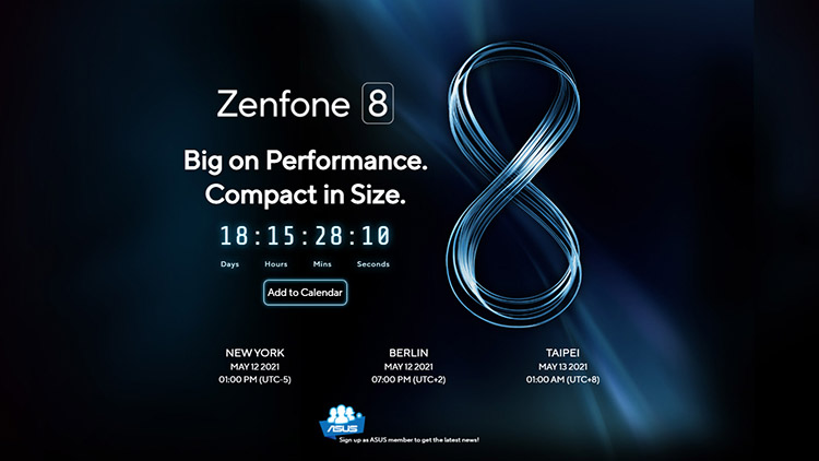 ASUS Konfirmasikan Tanggal Peluncuran Zenfone 8