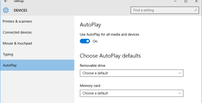 Cara Mematikan Autoplay atau Autorun Windows 10 dengan Mudah