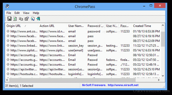 ChromePass, Software Pemulihan Kata Sandi di Google Chrome
