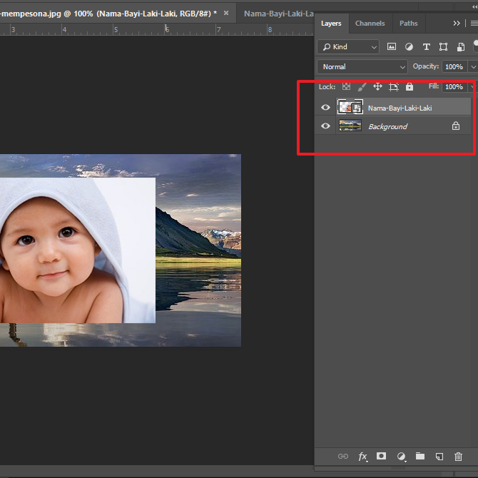 Cara Menggabungkan Foto di Photoshop CS6