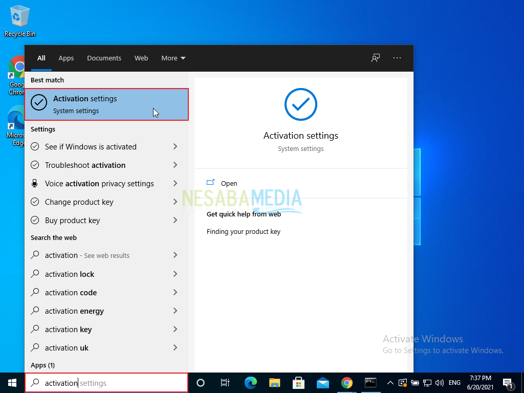 Cara Aktivasi Windows 10 Tanpa Software