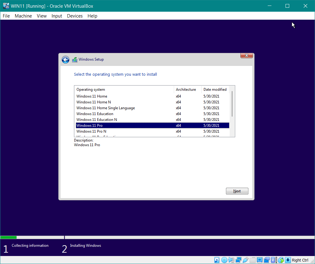 versi Windows 11