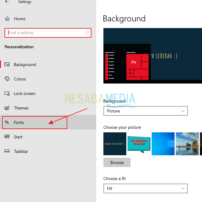 Cara Mengubah Font & Ukuran Teks Pada Windows 10