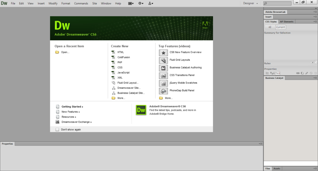 Pengertian Aplikasi Adobe Dreamweaver CS6