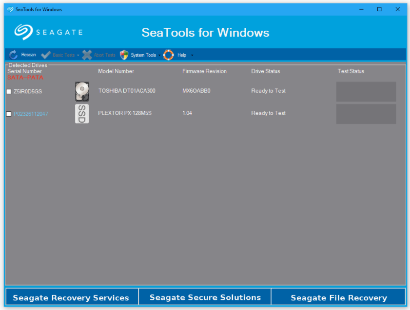 Download Seagate Seatools