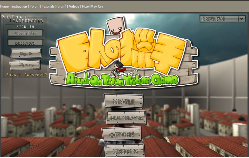 SHINGEKI NO KYOJIN TRIBUTE GAME by MEKIA - Game Jolt