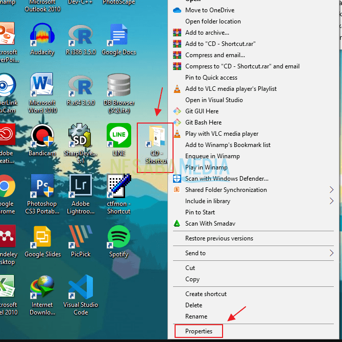 Cara Mengganti Ikon Shortcut di Windows 10