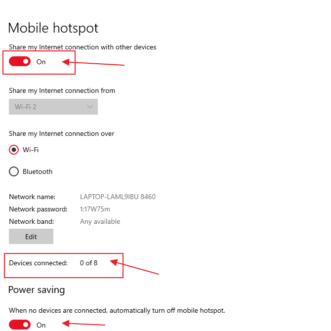 Cara Membuat Hotspot di Windows 10 - hidupkan toggle