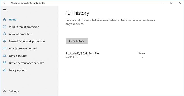 PUA Protection windows 10