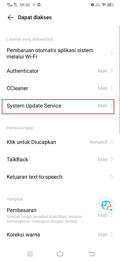 klik system update service