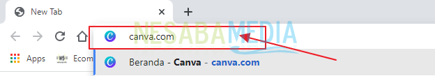 ketikkan canva.com