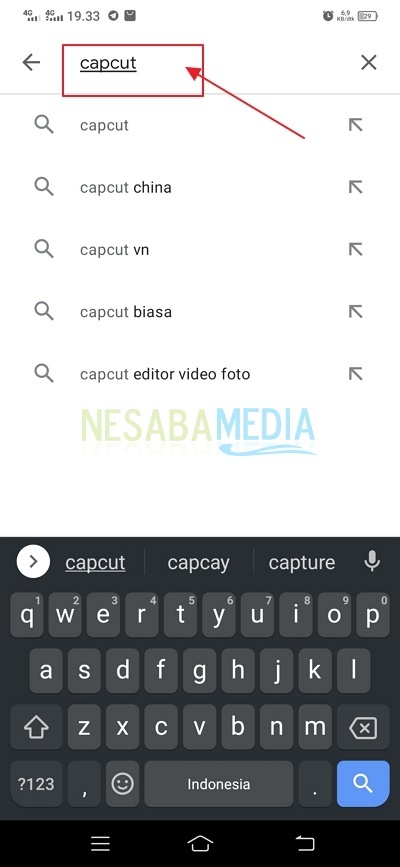 Cara Menggabungkan Video di Capcut