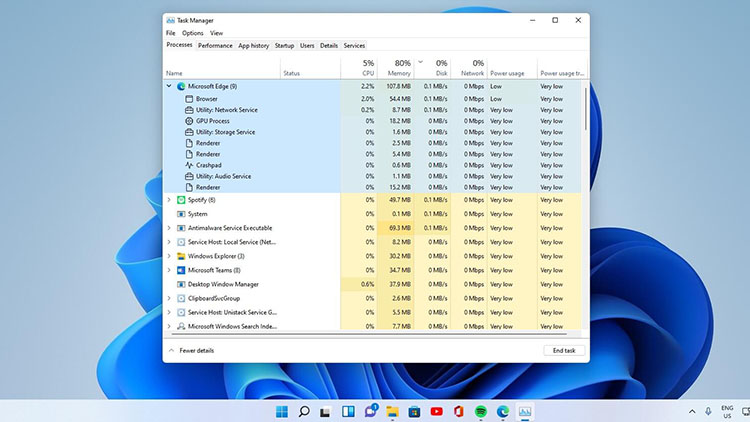 Task Manager di Windows 11 Kini Munculkan Setiap Proses Browser Edge