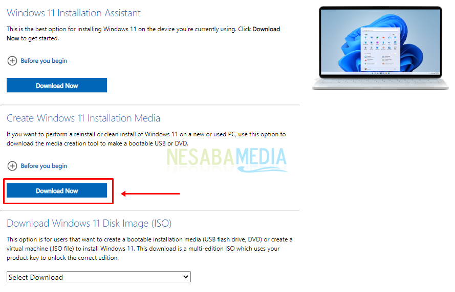 Download Windows 11 Media Creation Tool