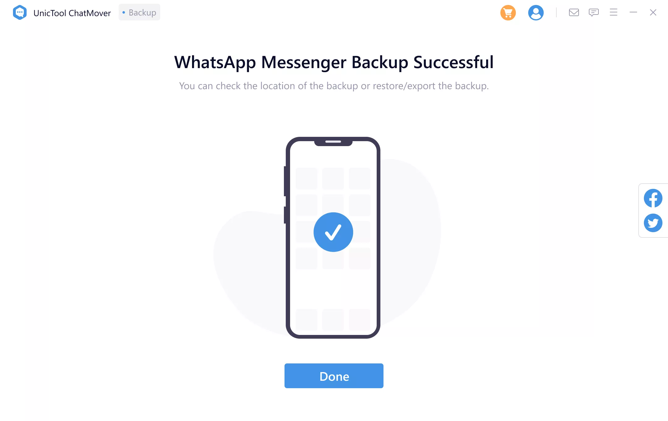 Data WhatsApp berhasil di-backup