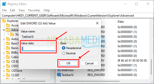 Cara Memperkecil Ukuran Icon pada Taskbar Windows 11