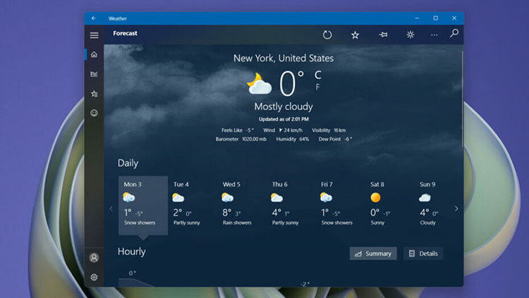 Aplikasi MSN Weather di Windows 11 Dapatkan Antarmuka Baru