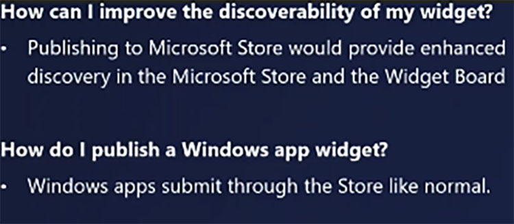 Informasi Widget Pihak Ketiga di Kebijakan Microsoft Store