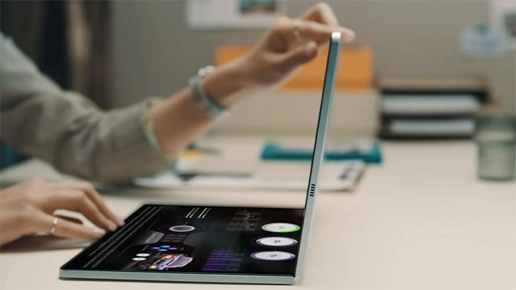Samsung Bikin Laptop Lipat Yang Bisa Dilipat Menjadi Empat Bagian