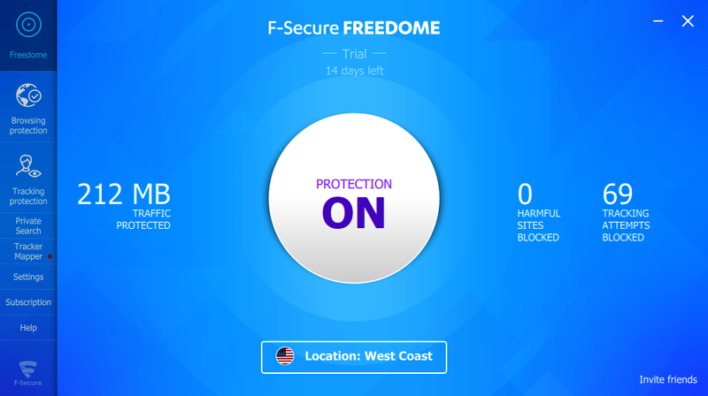 Fitur Pada F-Secure Freedome VPN