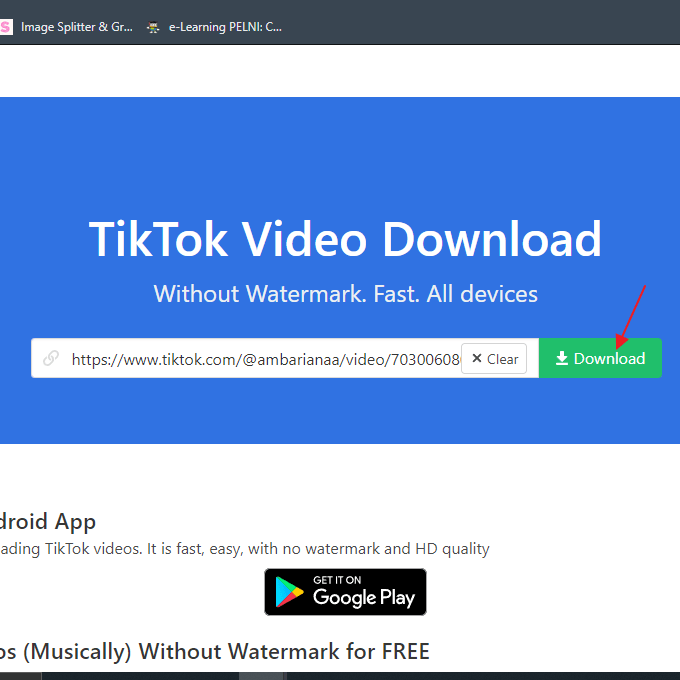 Cara download video di Tiktok tanpa logo