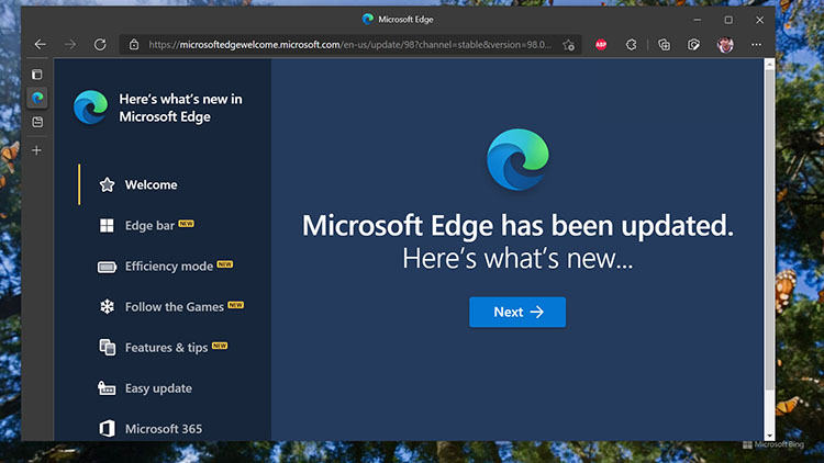 Microsoft Edge 98 Miliki Fitur Edge Bar Untuk Windows 10 dan 11