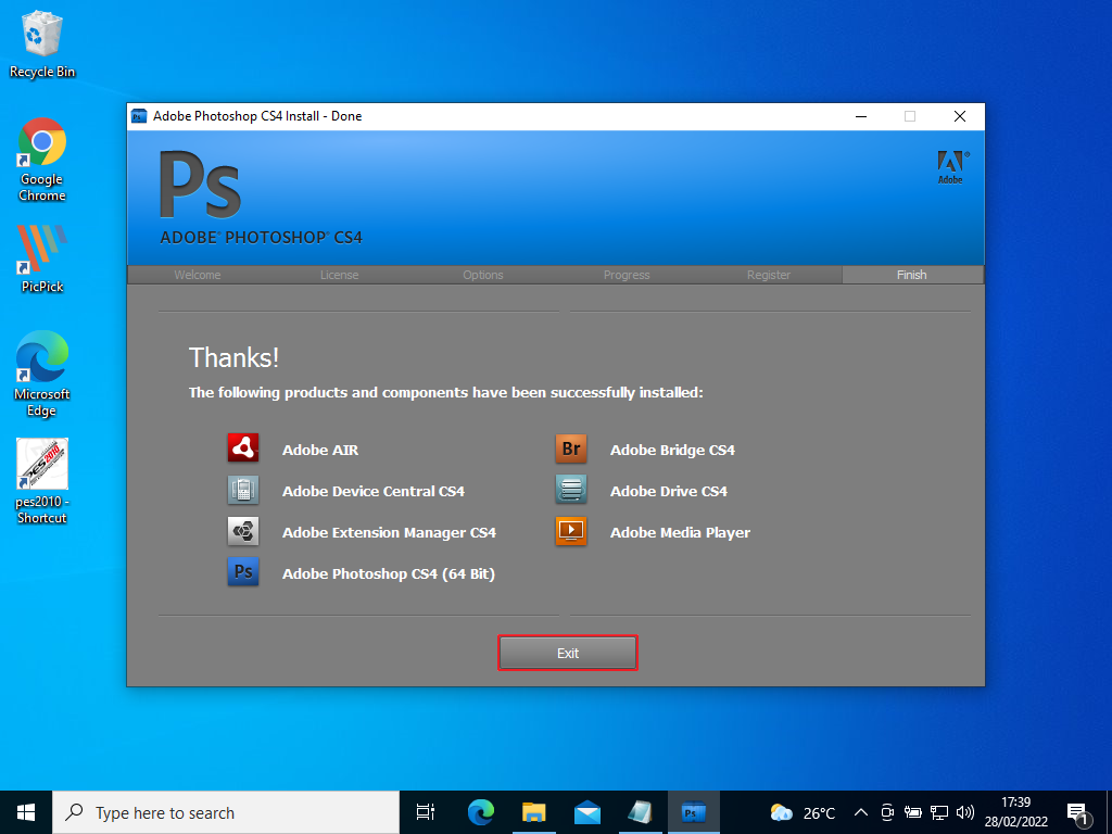 cara install adobe photoshop cs4 gratis