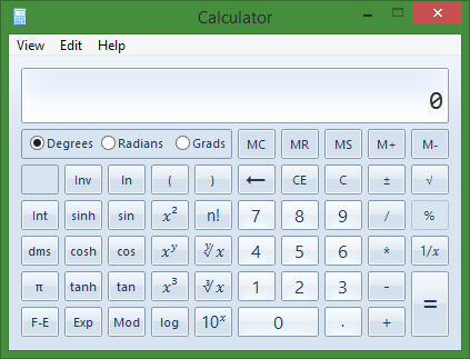 Windows7 Calculator