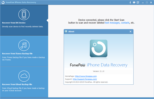 FonePaw iPhone Data Recovery.