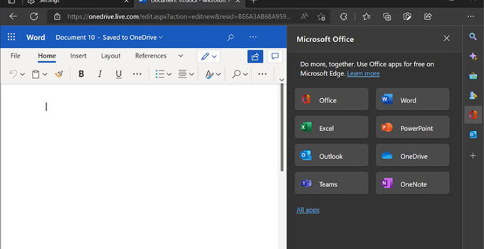 Microsoft Edge Dapatkan Sidebar Baru Yang Terintegrasi ke Tindakan Cepat