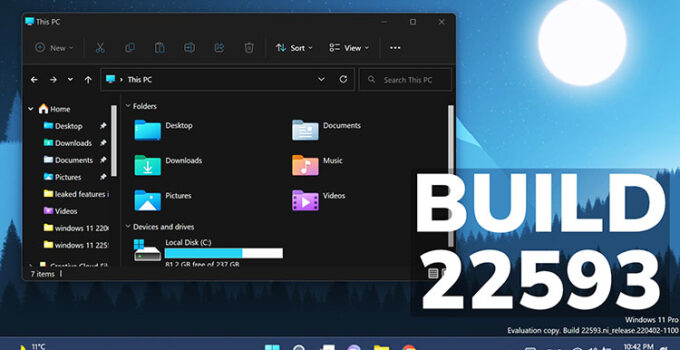 Windows 11 Build 22593 Telah Meluncur ke Saluran Pengembang dan Beta