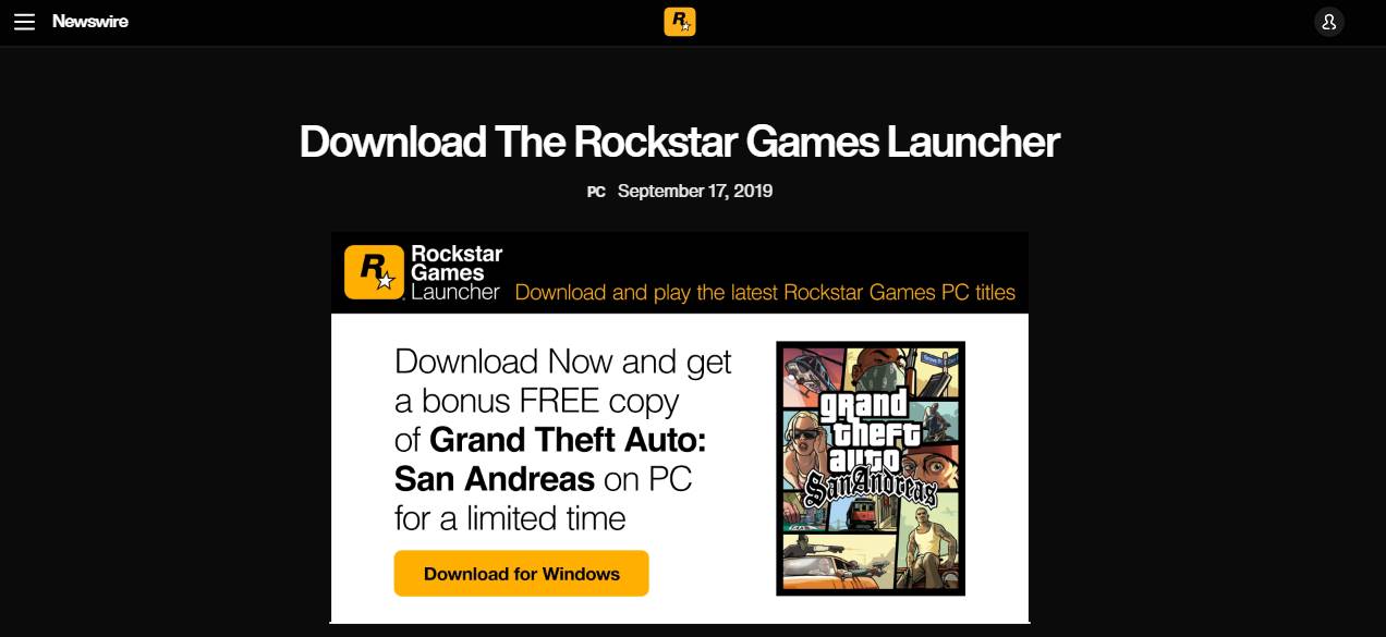 Rockstar Game Launcher