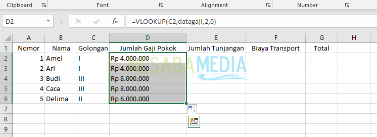 Rumus VLookup Beda Sheet di Excel
