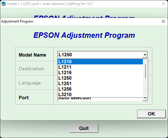 Download Resetter Epson L1210 L1211 L1216 L1250 L1251 L1256 L3210