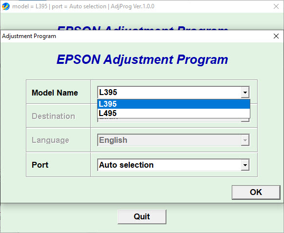 Download Resetter Epson L395 L495
