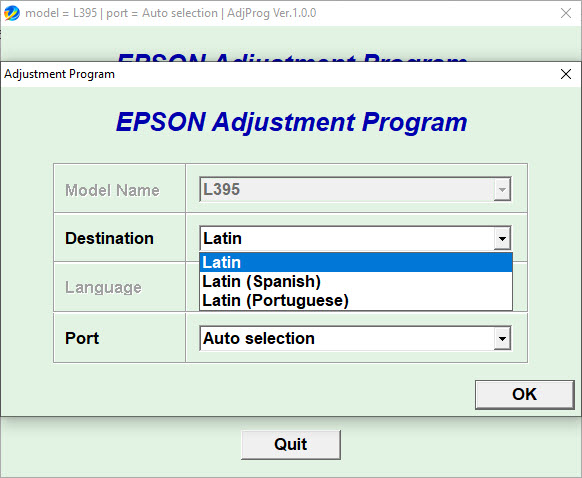 Download Resetter Epson L395