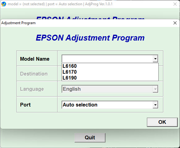 Download Resetter Epson L6160 L6170 L6190